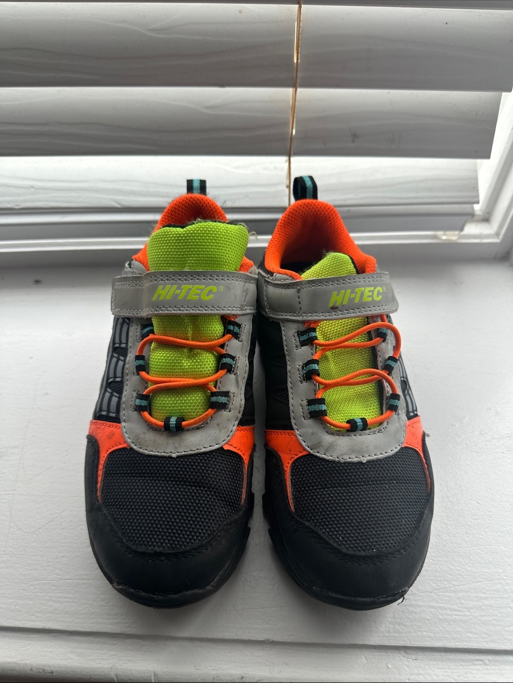 HI-TEC Kids Neon Green & Orange Athletic Sneakers